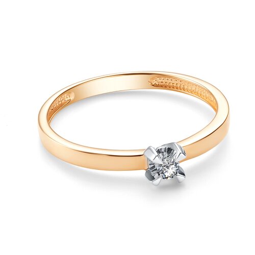 Кольцо с бриллиантом из золота 585 пробы