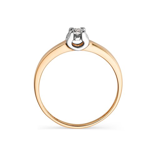 Кольцо с бриллиантом из золота 585 пробы