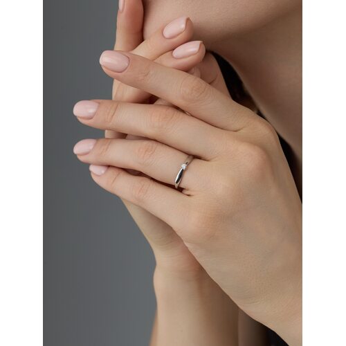 Кольцо с бриллиантом из белого золота 585 пробы