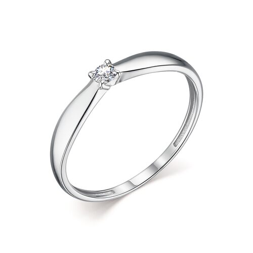 Кольцо с бриллиантом из белого золота 585 пробы