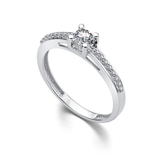 Кольцо с бриллиантами из золота 585 пробы