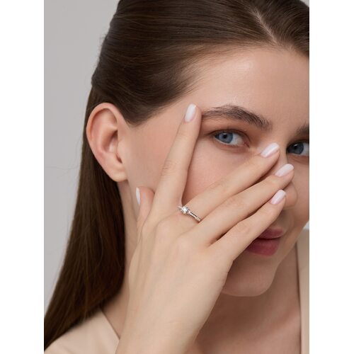 Кольцо с бриллиантами из золота 585 пробы