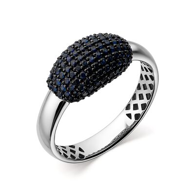 Кольцо с сапфирами из белого золота 585 пробы