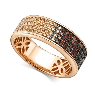 Кольцо с бриллиантами из золота 585 пробы