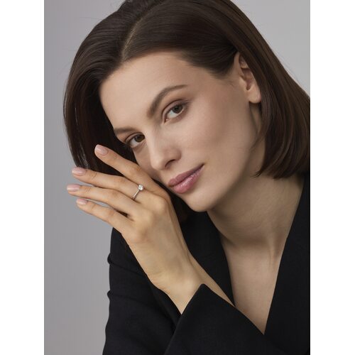 Кольцо с бриллиантом 0,7ct из белого золота 750 пробы