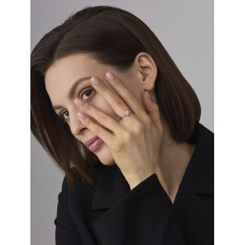 Кольцо с бриллиантом 0,7ct из белого золота 750 пробы