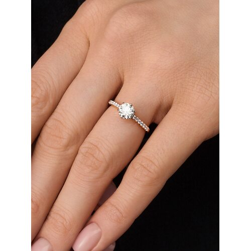 Кольцо с бриллиантом 0,9ct из золота 750 пробы арт. 14346-КБ9