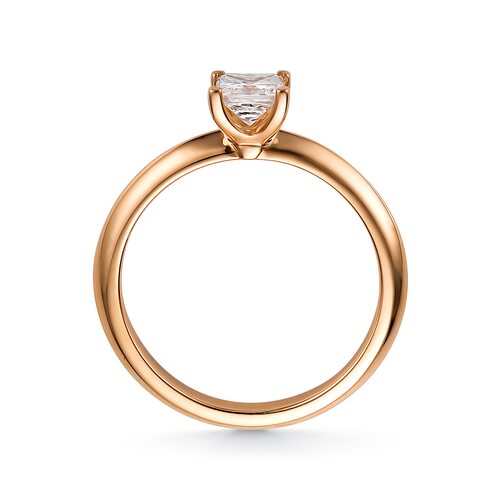 Кольцо с бриллиантом из золота 750 пробы