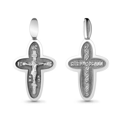 Крест православный из серебра 925 пробы