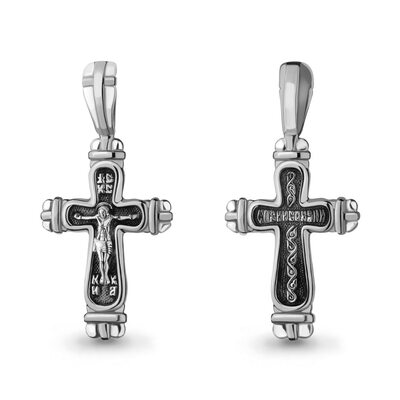 Крест православный из серебра 925 пробы