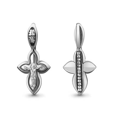 Крест православный из серебра 925 пробы