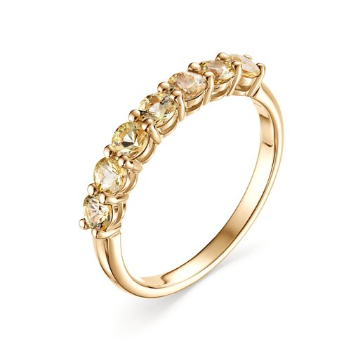 Кольцо с сапфирами из желтого золота 585 пробы