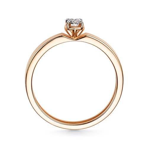 Кольцо с бриллиантом из золота 585 пробы