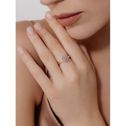 Кольцо с бриллиантами из золота 585 пробы