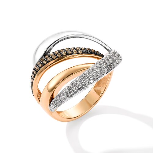 Кольцо с бриллиантами из золота 585 пробы