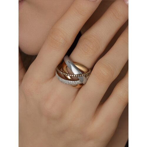 Кольцо с бриллиантами из золота 585 пробы