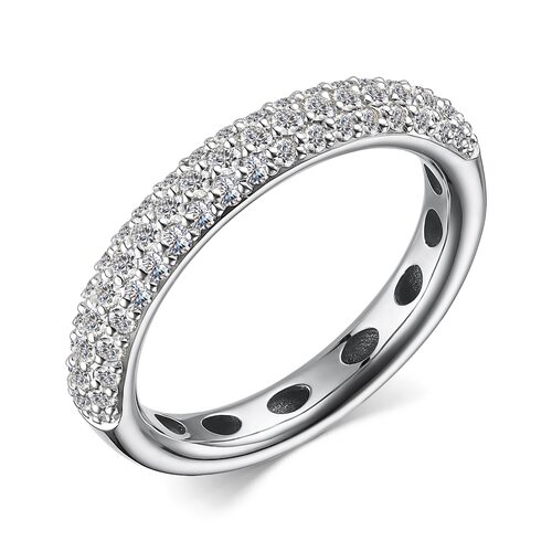 Кольцо с бриллиантами из белого золота 585 пробы