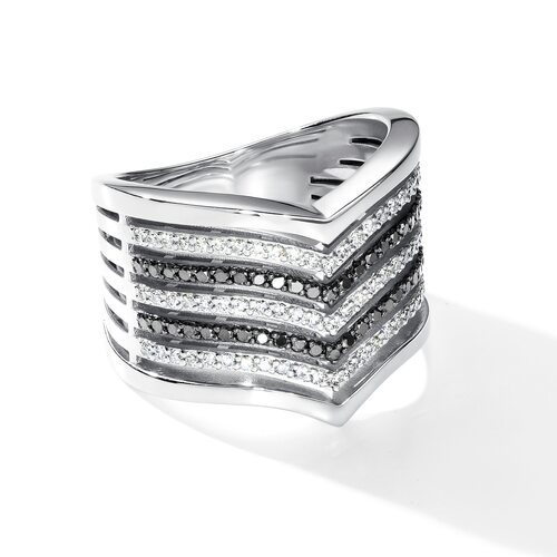 Кольцо с бриллиантами из белого золота 585 пробы арт. 15605-213