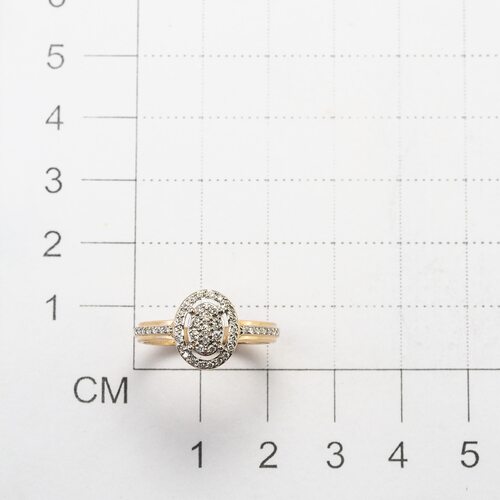 Кольцо с бриллиантами из золота 585 пробы