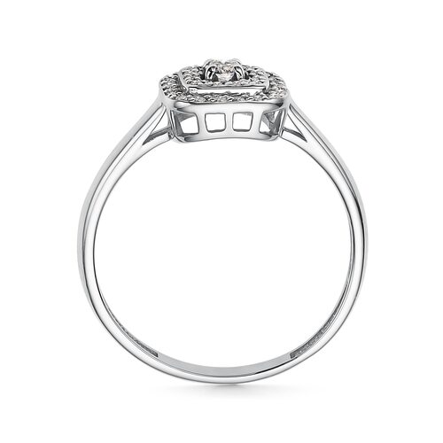 Кольцо с бриллиантами из белого золота 585 пробы