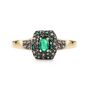 Кольцо с изумрудами и бриллиантами из золота 585 пробы арт. 15752-365