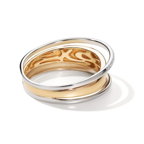 Кольцо с бриллиантами из золота 585 пробы арт. 15795-100