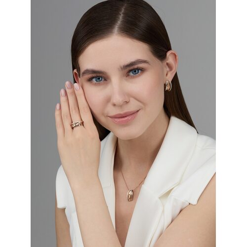 Кольцо с бриллиантами из золота 585 пробы арт. 15795-100