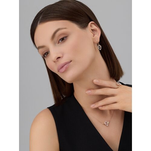 Кольцо с танцующим бриллиантом из золота 585 пробы арт. 15864-100