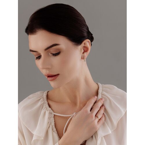 Кольцо с бриллиантом из золота 585 пробы