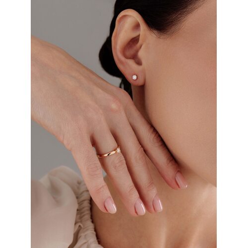 Кольцо с бриллиантом из золота 585 пробы