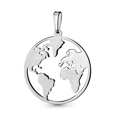 Подвеска "Мир" из серебра 925 пробы