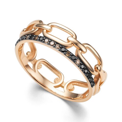 Кольцо с бриллиантами из золота 585 пробы