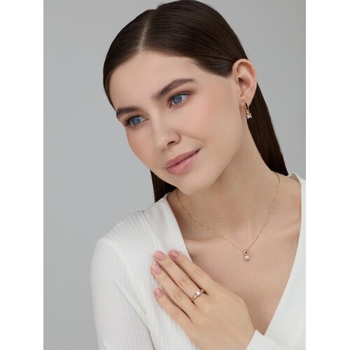 Кольцо с бриллиантом из золота 585 пробы