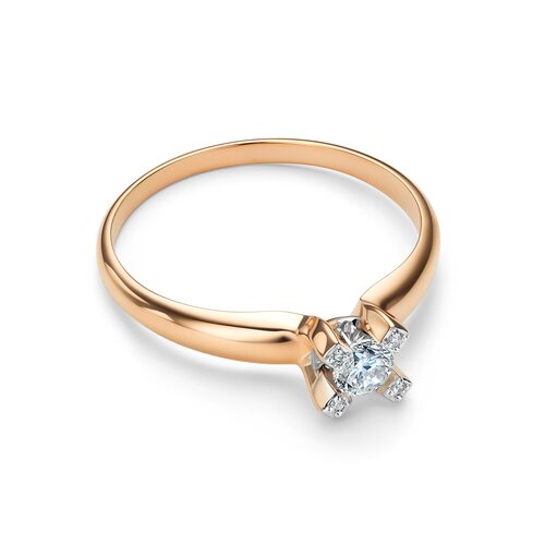 Кольцо с бриллиантами из золота 585 пробы