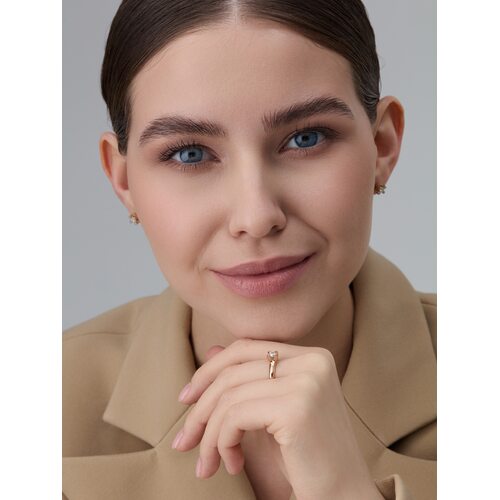 Кольцо с бриллиантами из золота 585 пробы