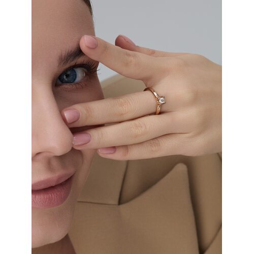 Кольцо с бриллиантами из золота 585 пробы