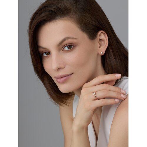 Кольцо с бриллиантами из золота 585 пробы