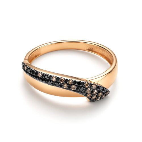 Кольцо с бриллиантами из золота 585 пробы