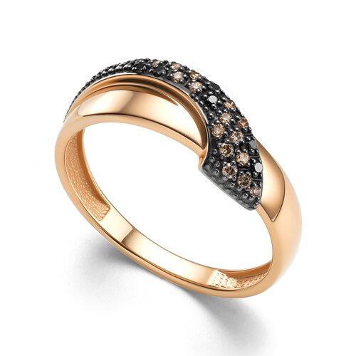 Кольцо с бриллиантами из золота 585 пробы