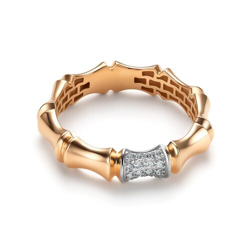 Кольцо с бриллиантами из золота 585 пробы