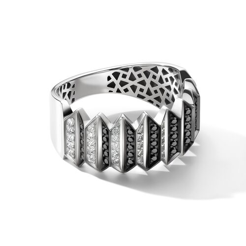 Кольцо с бриллиантами из белого золота 585 пробы арт. 16209-213