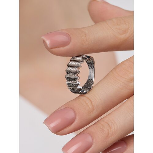 Кольцо с бриллиантами из белого золота 585 пробы арт. 16209-213