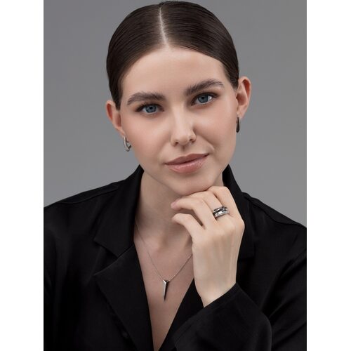 Кольцо с бриллиантами из белого золота 585 пробы