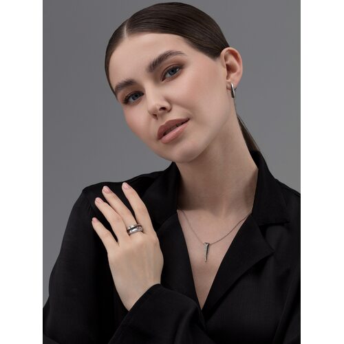 Кольцо с бриллиантами из белого золота 585 пробы