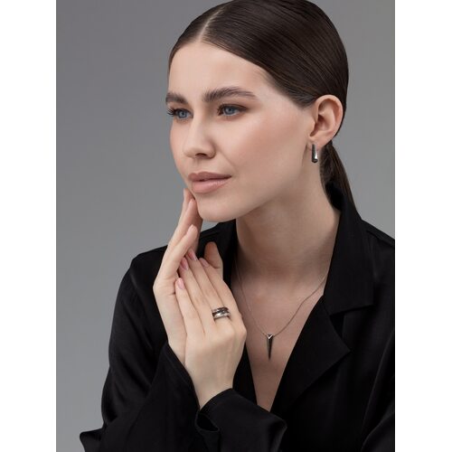 Кольцо с бриллиантами из белого золота 585 пробы