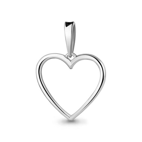 Подвеска "Сердце" из серебра 925 пробы