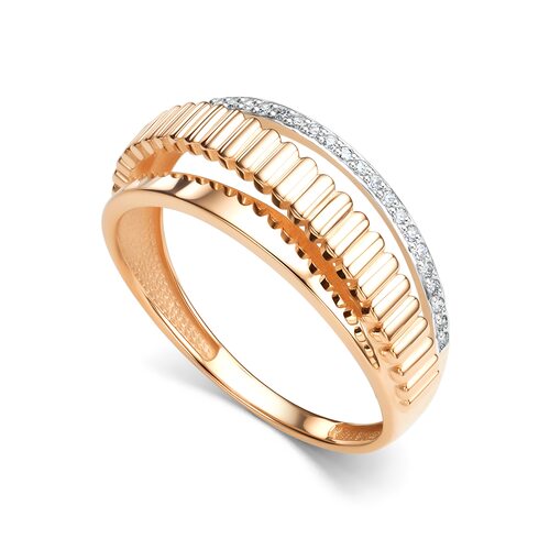 Кольцо с бриллиантами из золота 585 пробы арт. 16336-100