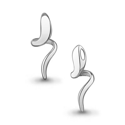 Подвеска "Змея" из серебра 925 пробы