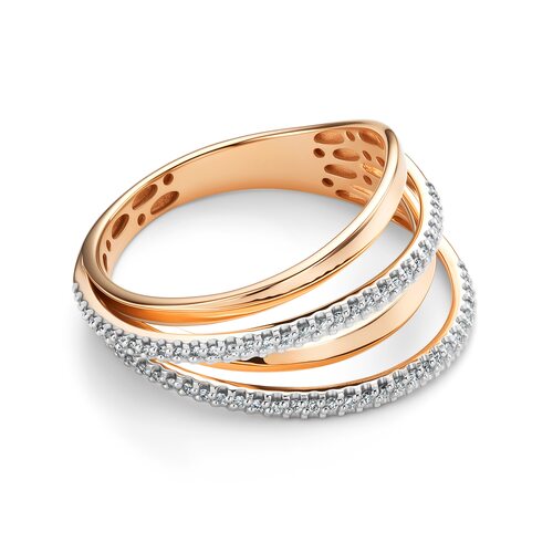 Кольцо с бриллиантами из золота 585 пробы