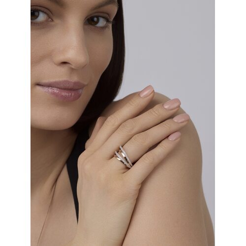 Кольцо с бриллиантами из золота 585 пробы